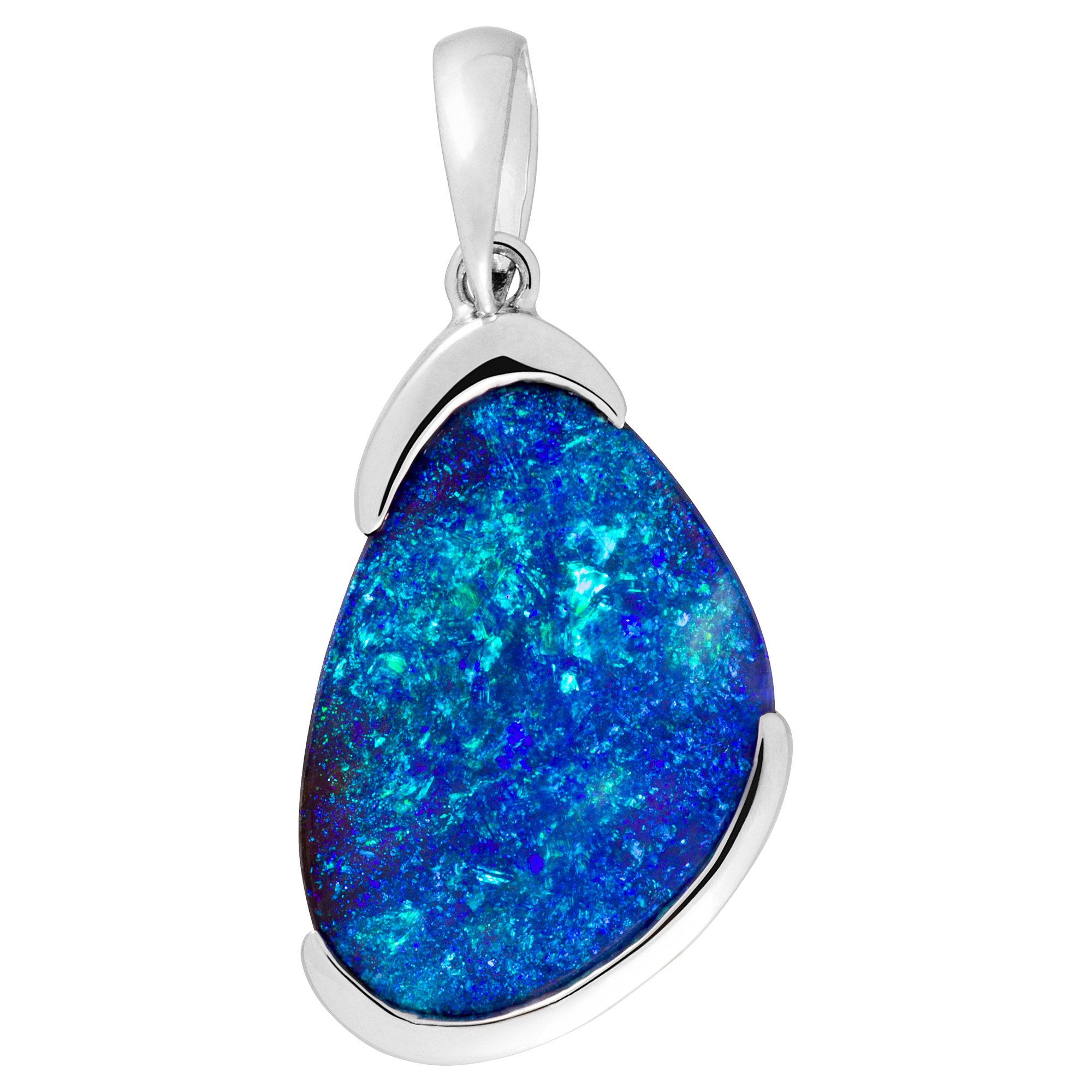 Boulder Opal Pendant In 18ct Gold PE021 Opal Copying Company Pty Ltd   Boulder Opal Pendant In 18ct Gold 